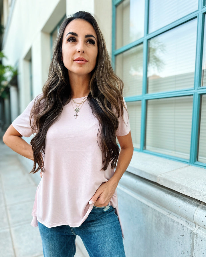 The Favorite Modal Tee - Pink