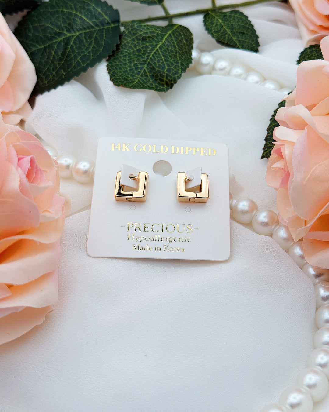 The Rachel Square Hoop Earring