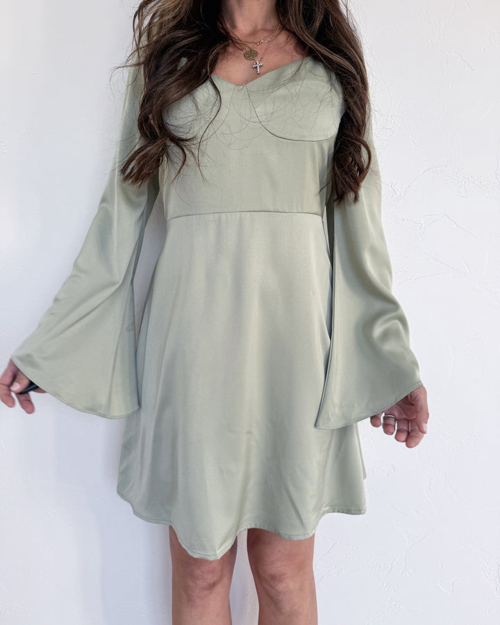 The Esther Chic Satin Dress