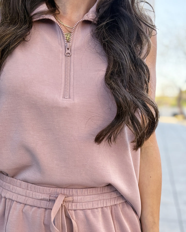 Elevate Zip Sleeveless Top