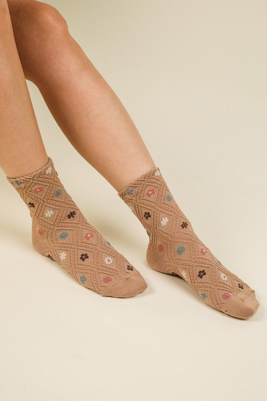 Blossom Knit Socks