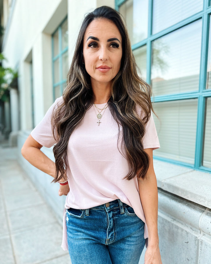 The Favorite Modal Tee - Pink