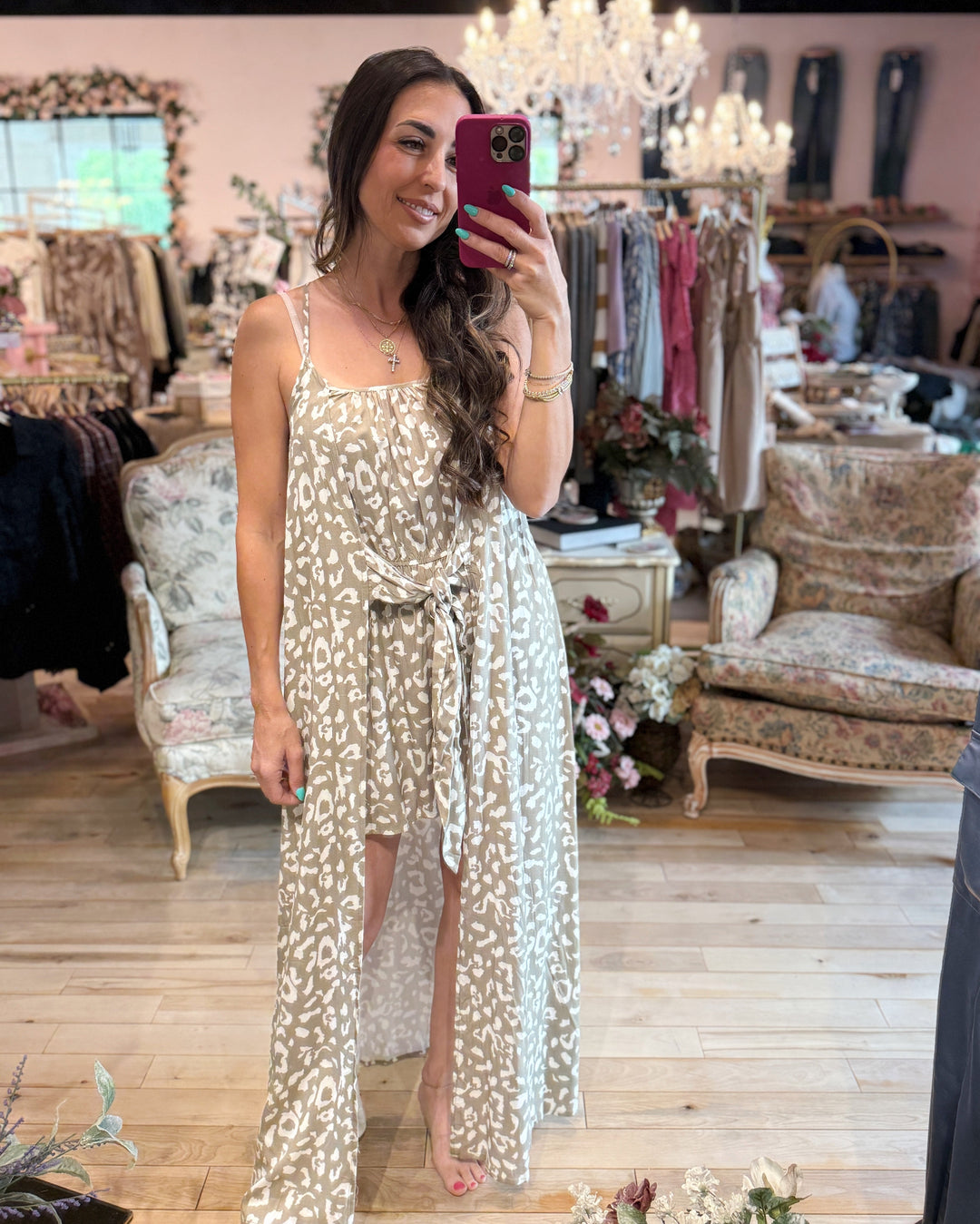 The Rory Front Tied Romper Dress
