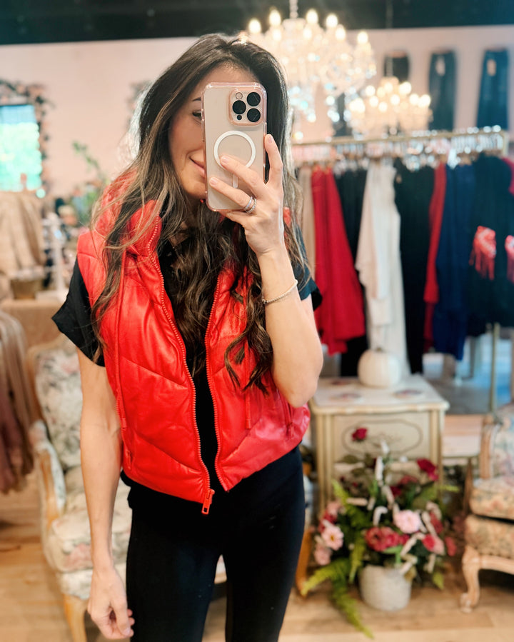 The Game Day Winter Hooded Zip Up Vest