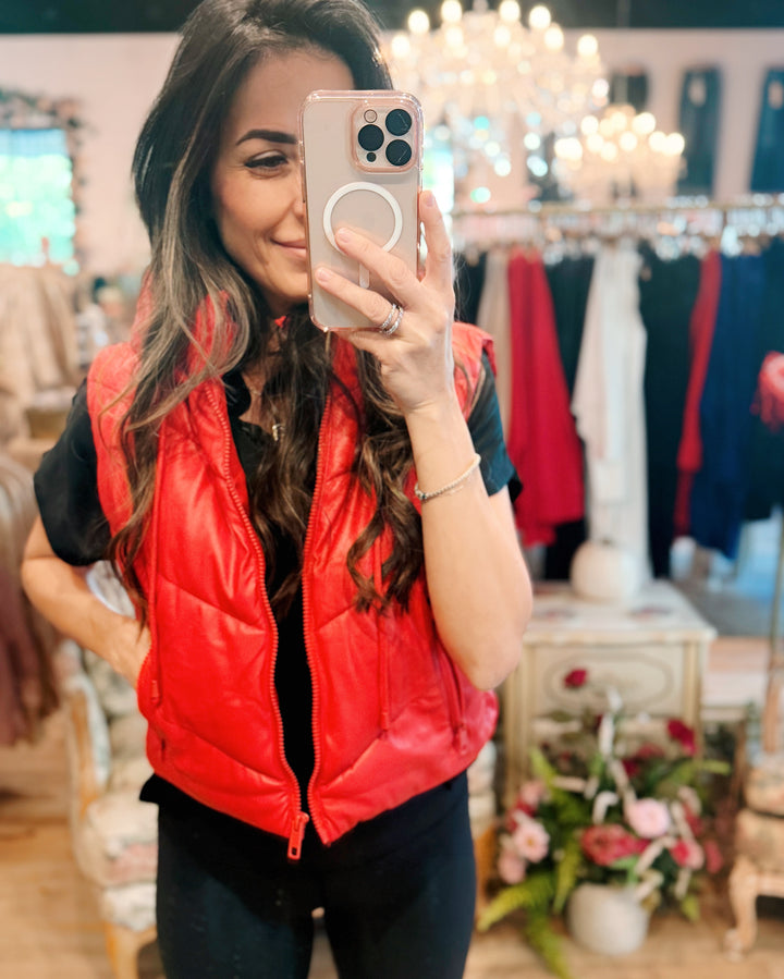 The Game Day Winter Hooded Zip Up Vest