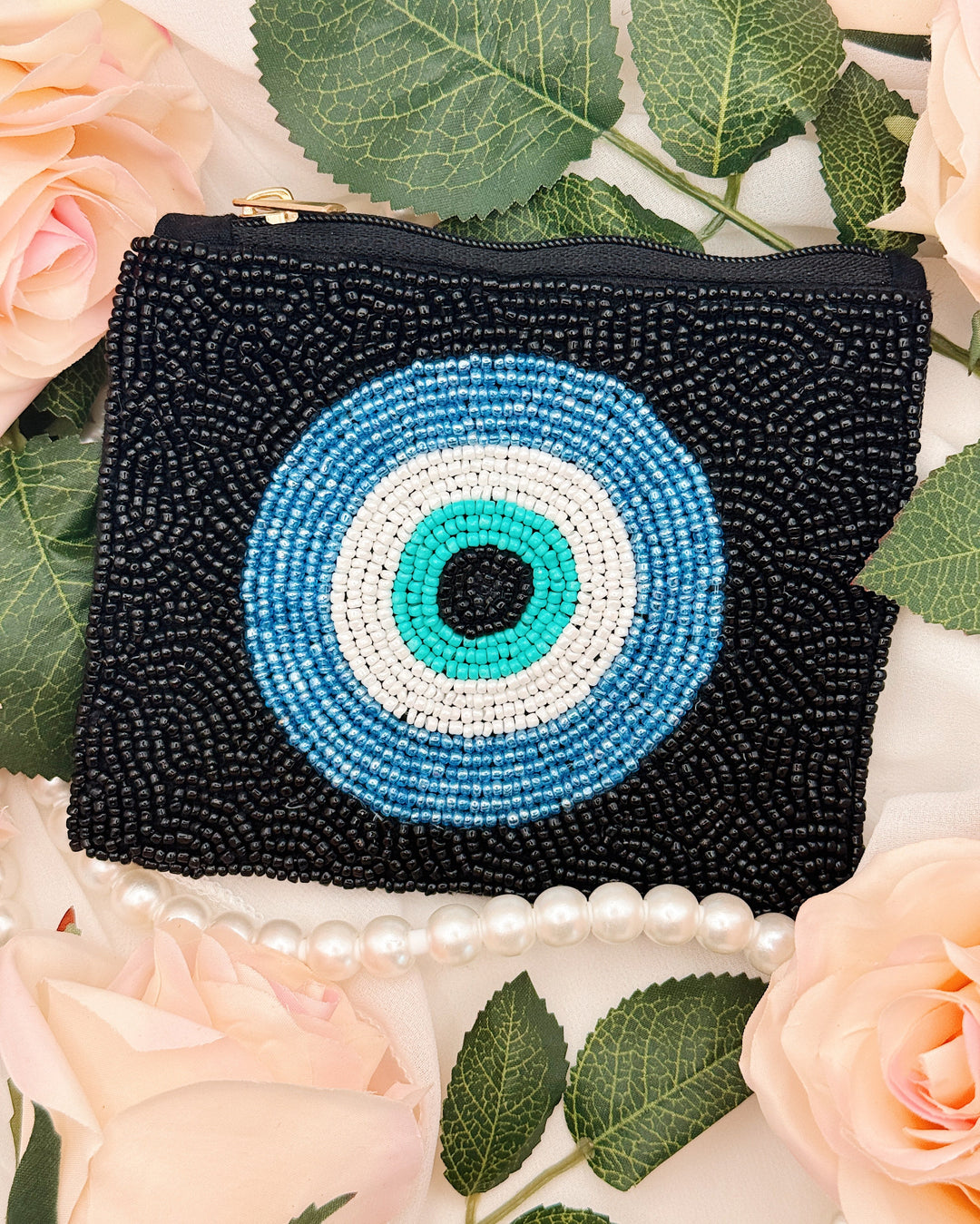 Evil Eye Coin Pouch - Black