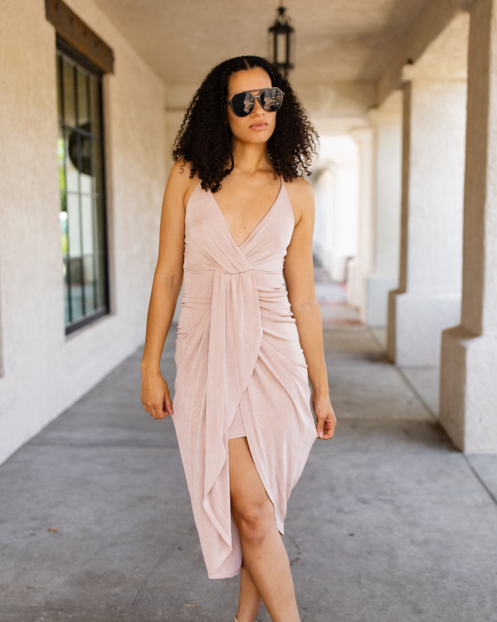 The Isabella Wrap Midi Dress