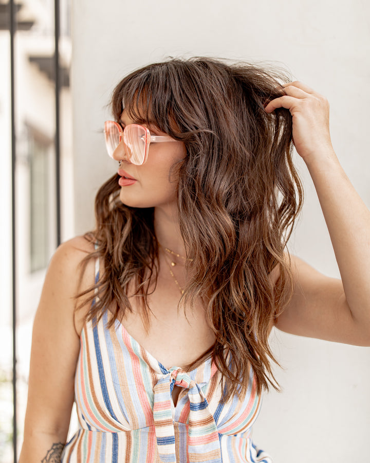 The Candy Multi Color Striped Cami Jumpsuit