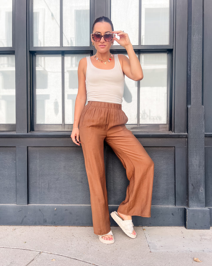 The Georgia Pants - Tobacco Brown