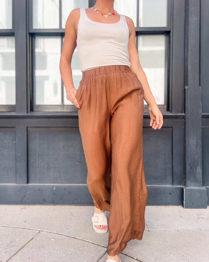 The Georgia Pants - Tobacco Brown