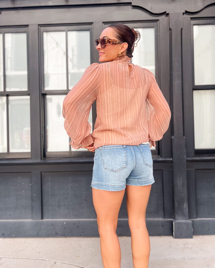 The Emilia Woven Sheer Top