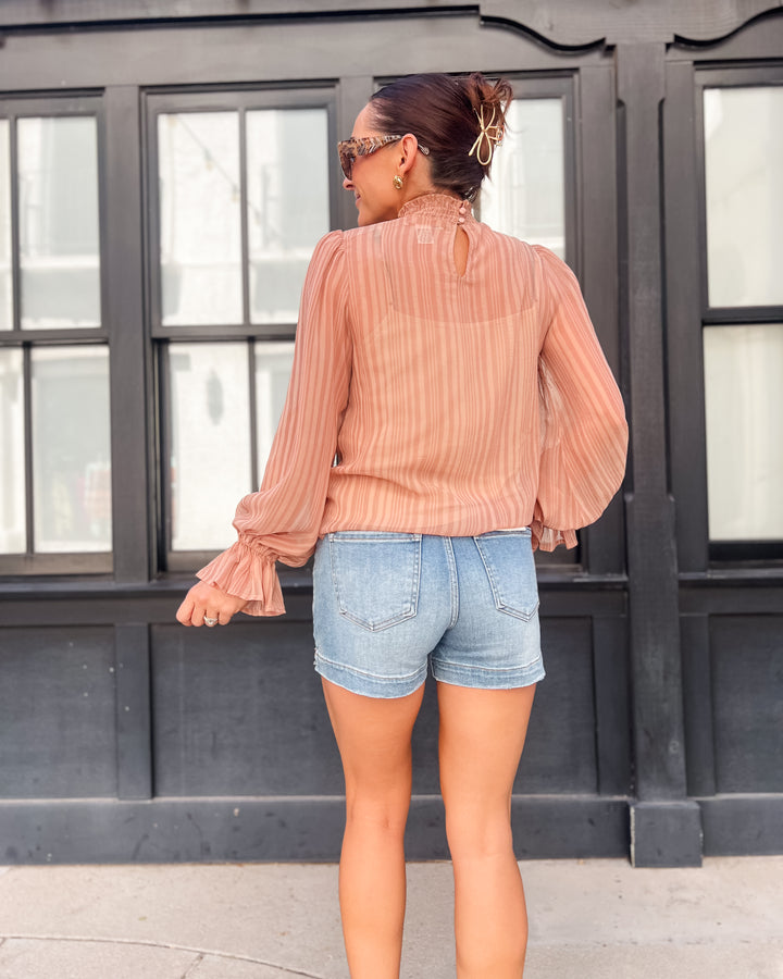 The Emilia Woven Sheer Top