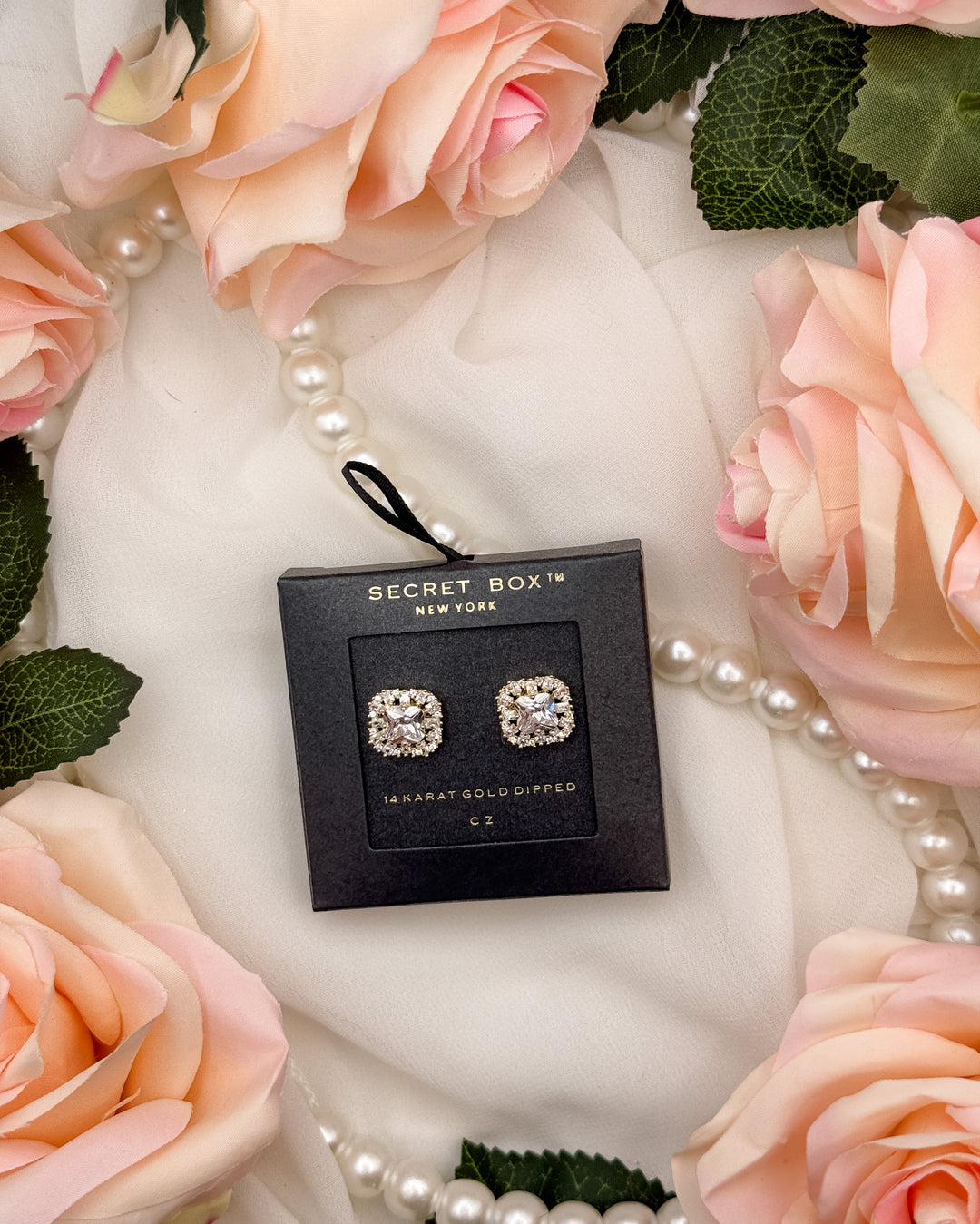 Crystal Crown Studs