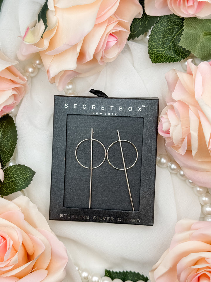 Modern Circle Drop Earrings