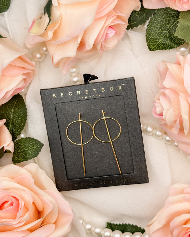 Modern Circle Drop Earrings