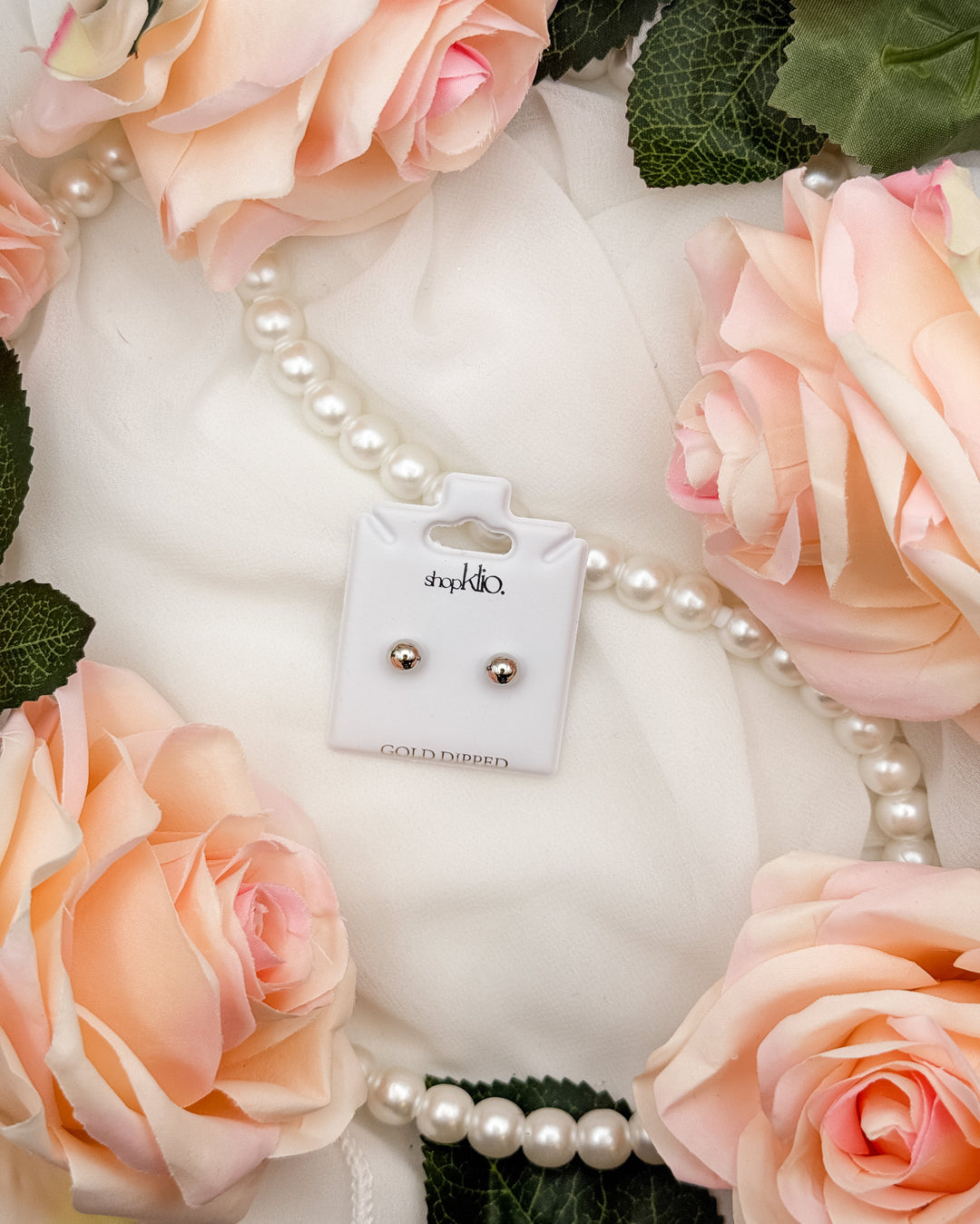 Ball Stud Earrings - 4 mm