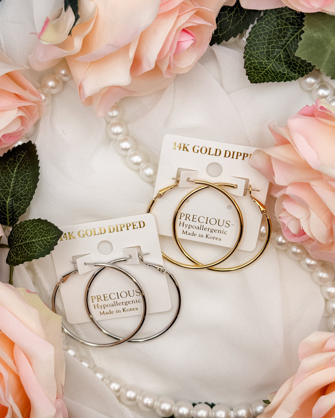 Gold Dipped Hoop Earring