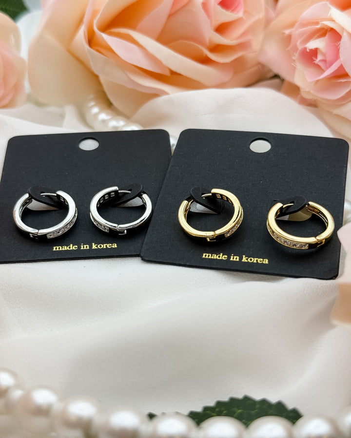 Nora Rhinestone Hoop Earring