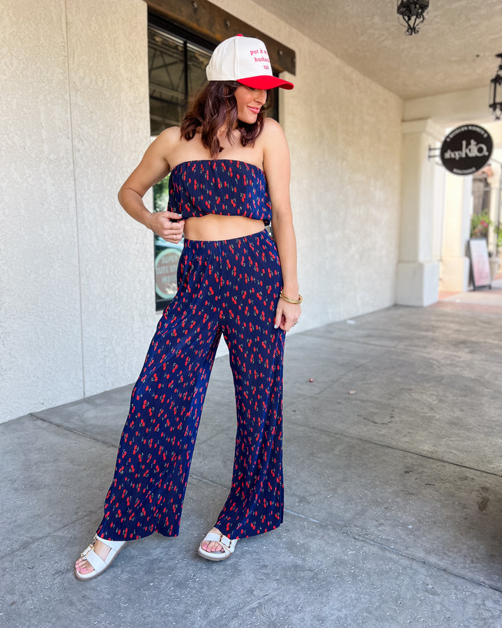 The Noelle Bubble Top - Cherry