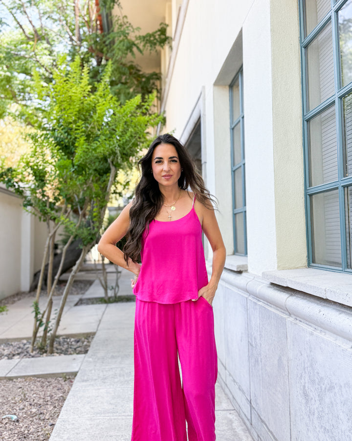 The Isla Pants - Hot Pink