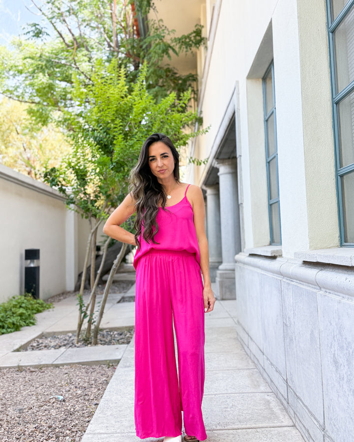 The Isla Pants - Hot Pink