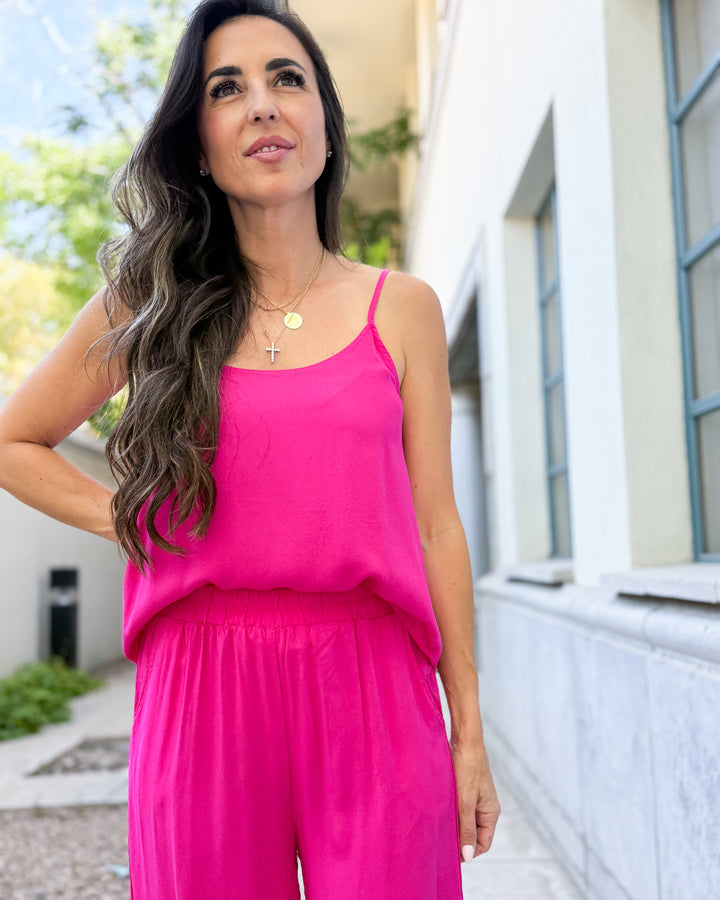 The Isla Pants - Hot Pink