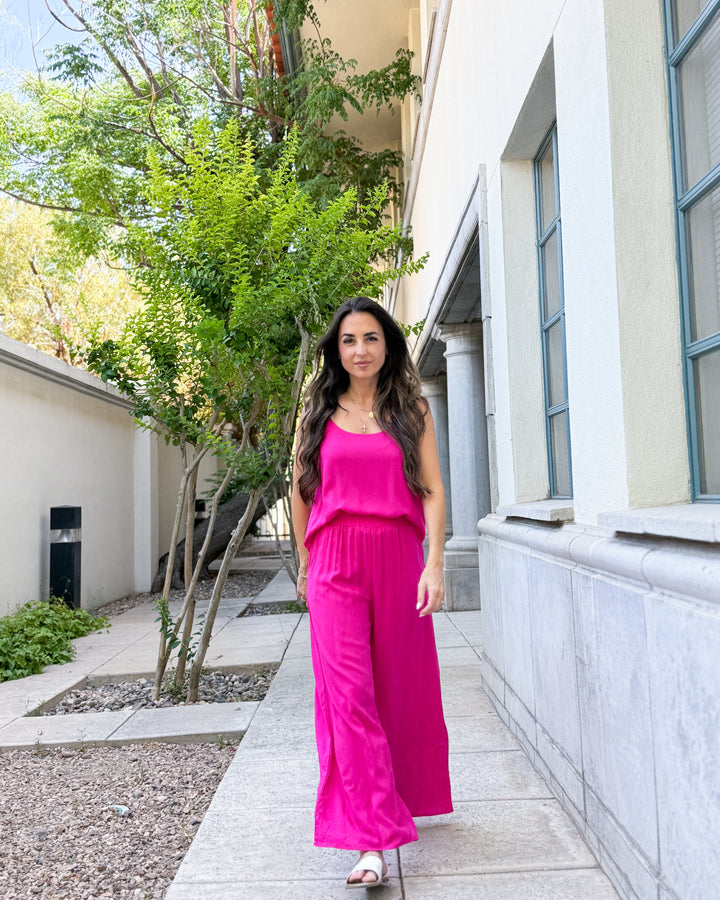 The Isla Pants - Hot Pink