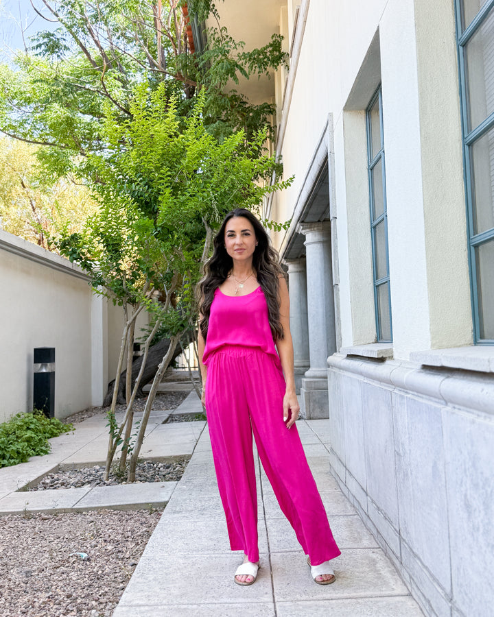 The Isla Pants - Hot Pink