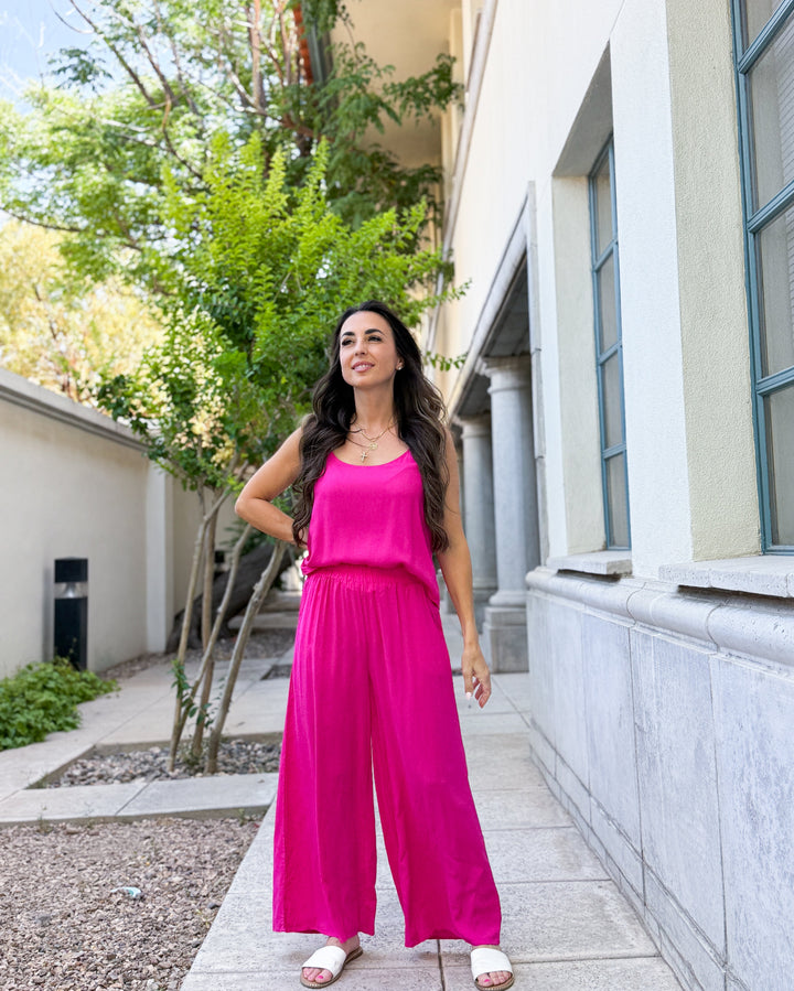 The Isla Pants - Hot Pink