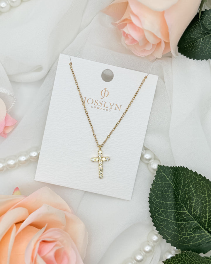 The Rhinestone Cross Necklace