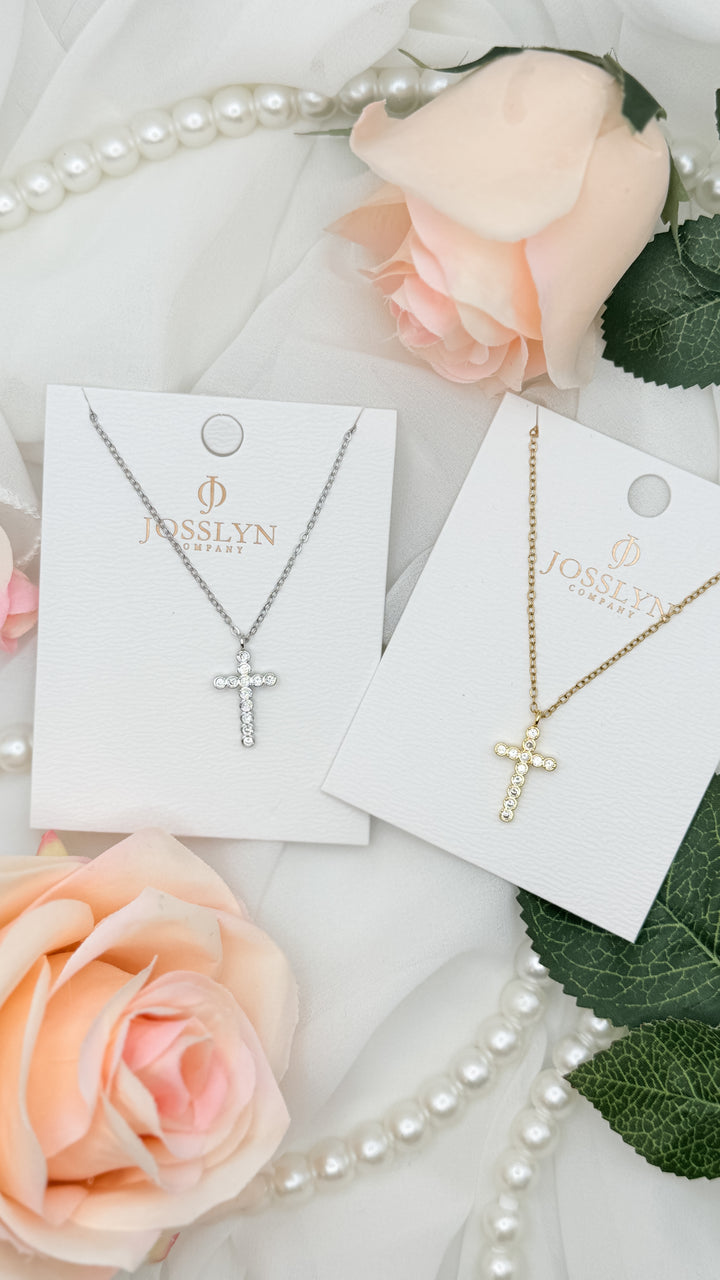 The Rhinestone Cross Necklace