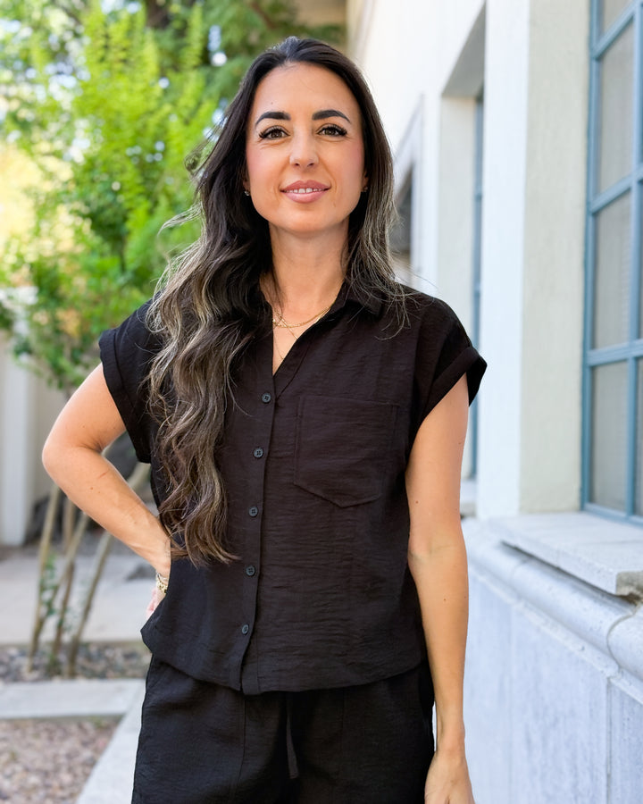 Maren Drawstring Shorts - Black