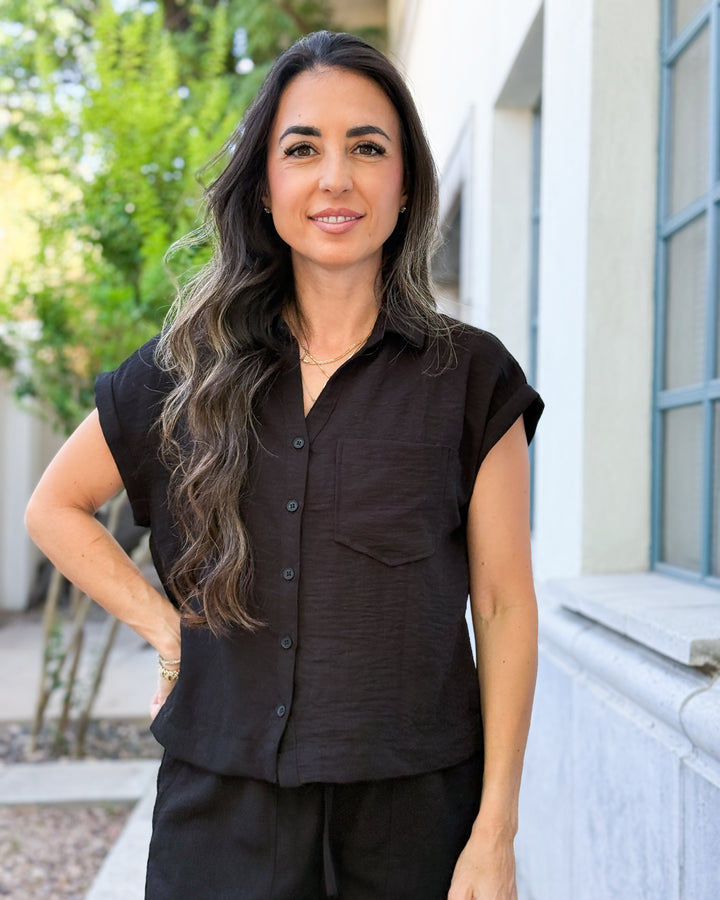 Maren Drawstring Shorts - Black