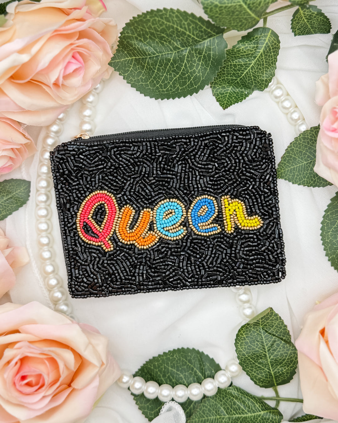 The Queen Beaded Coin Purse