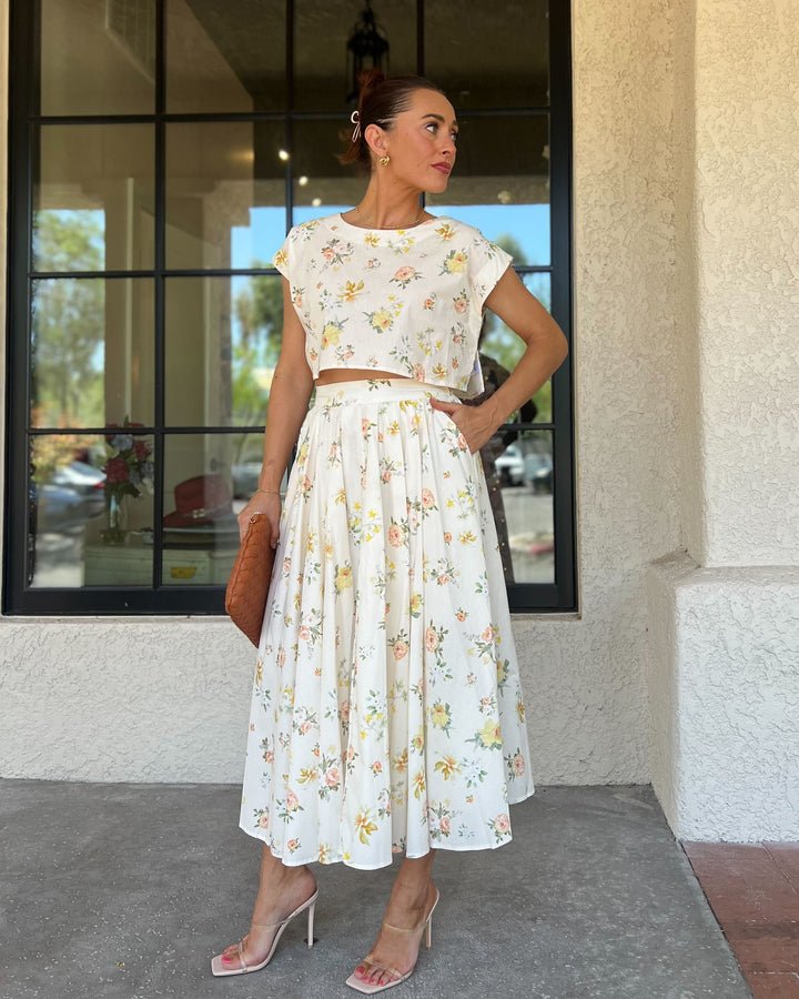 The Vivienne Floral Skirt