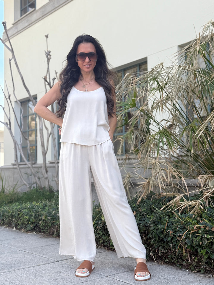 The Isla Pants - Sand Beige