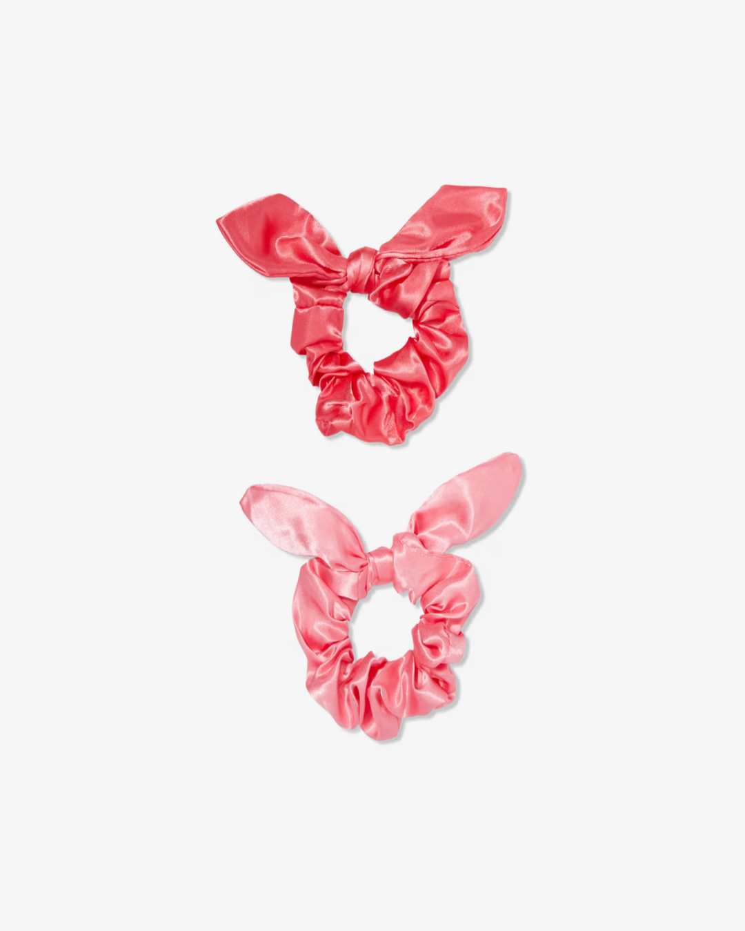 Satin Bow Scrunchie Duo
