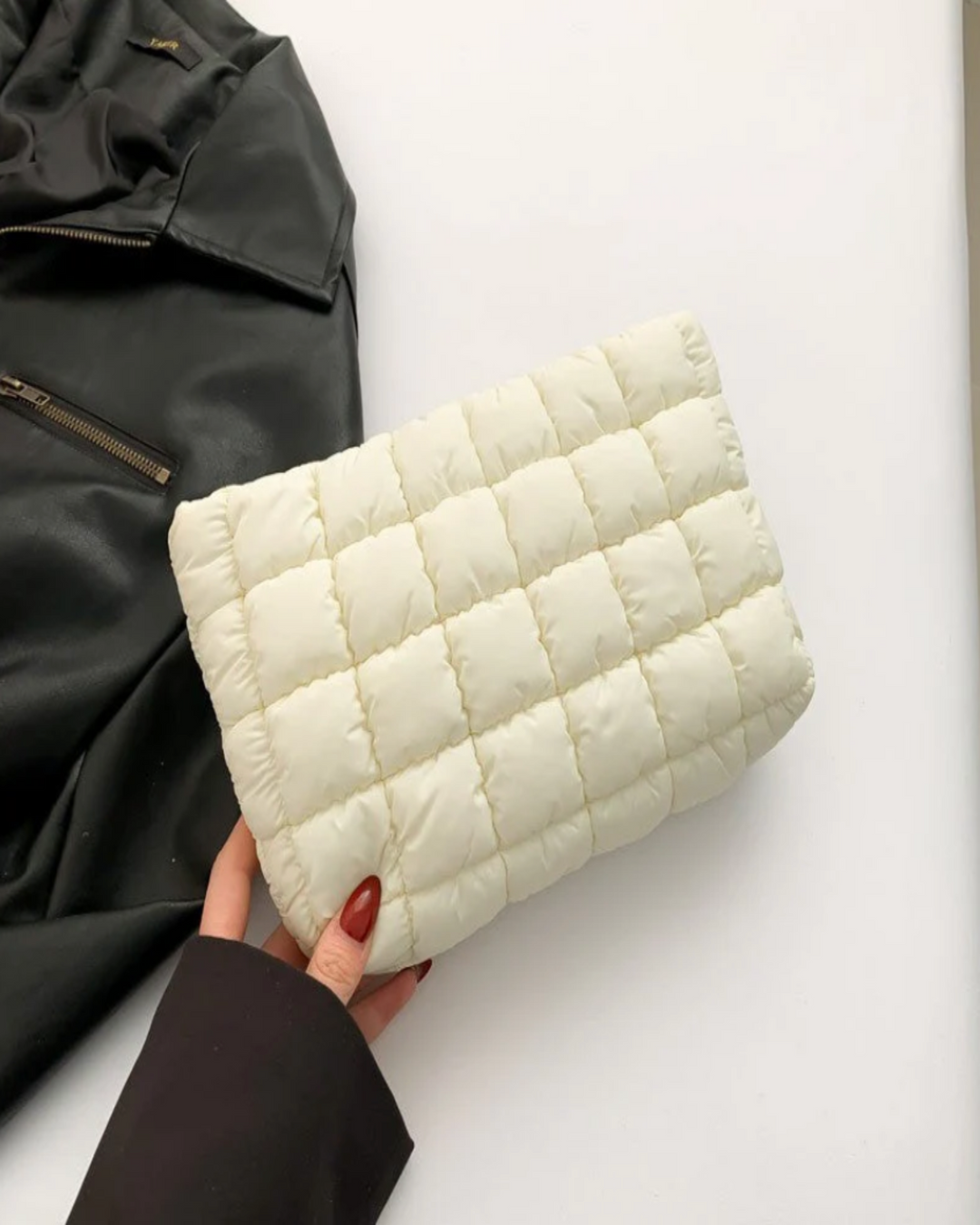 Puffy Cosmetic Bag - Off White