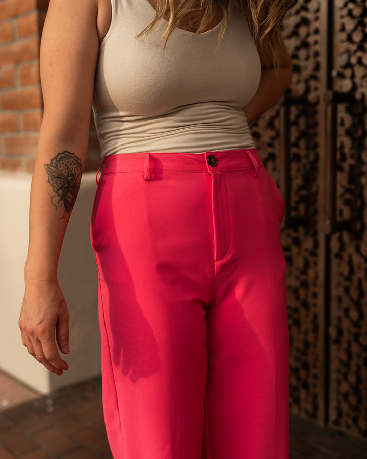 The Claudia Work Pants - Pink