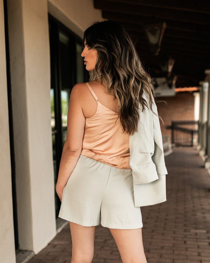 The Romy Shorts - Dove Grey