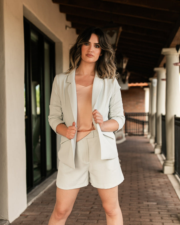 The Romy Shorts - Dove Grey