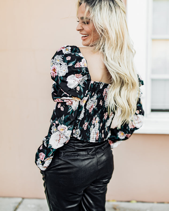 The Devan Pleated Long Sleeved Top
