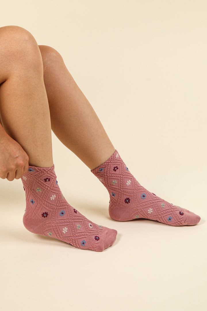 Blossom Knit Socks
