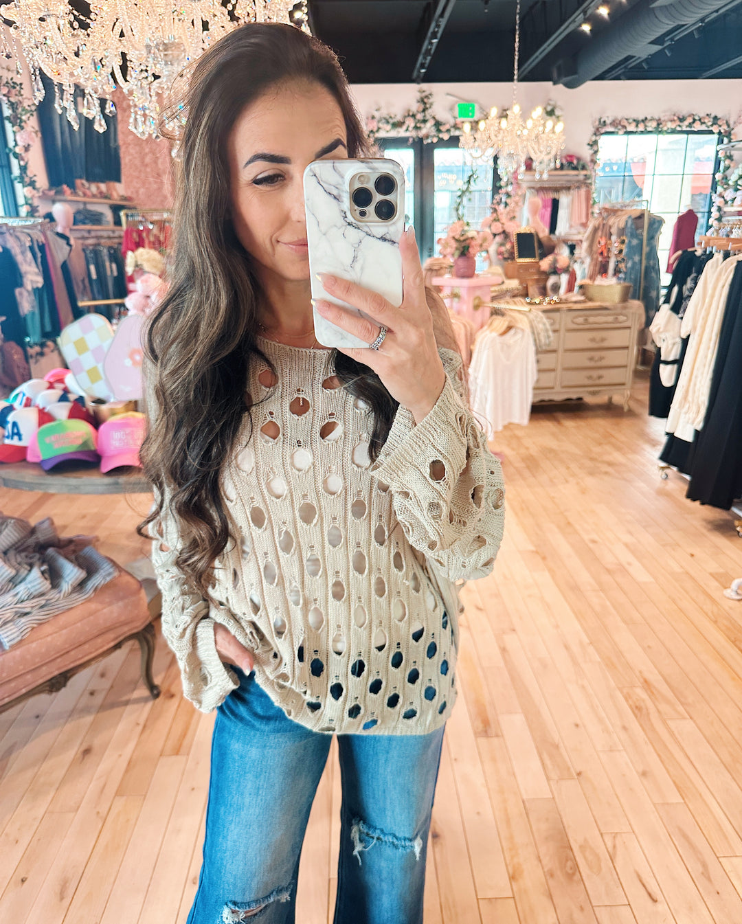 Holly Oversized Knit Cover Top