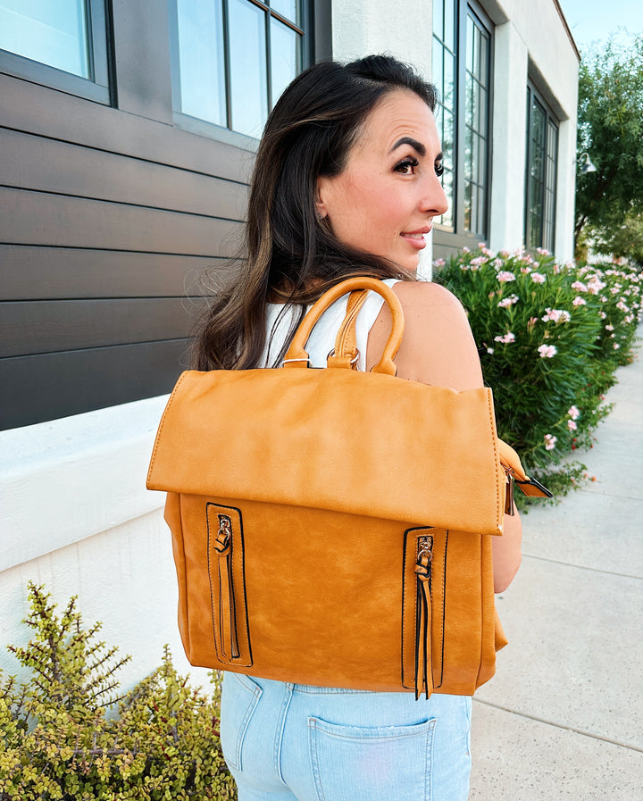 Mustard Convertible Backpack