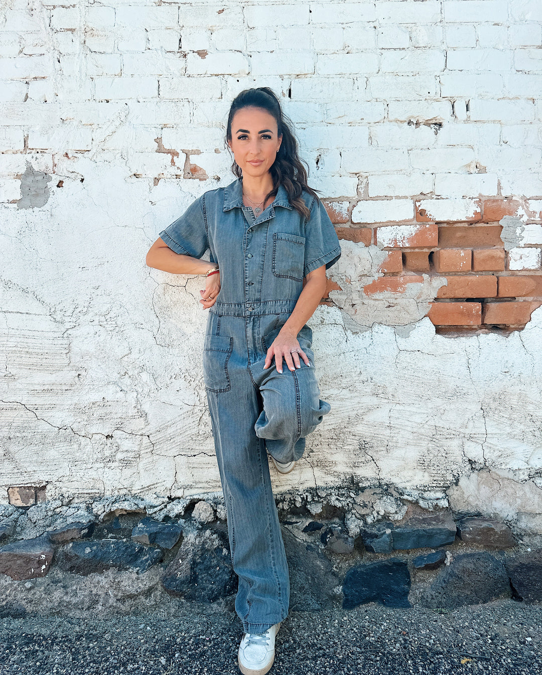 The Suzanne Tencel Denim Jumpsuit