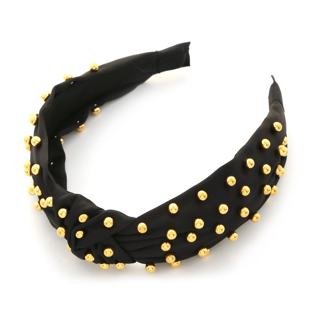 Gilded Knot Studded Headband