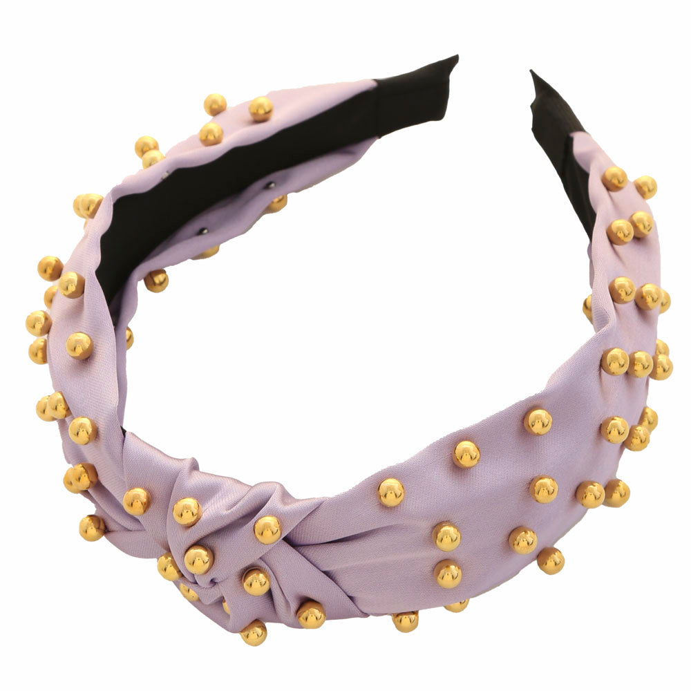 Gilded Knot Studded Headband