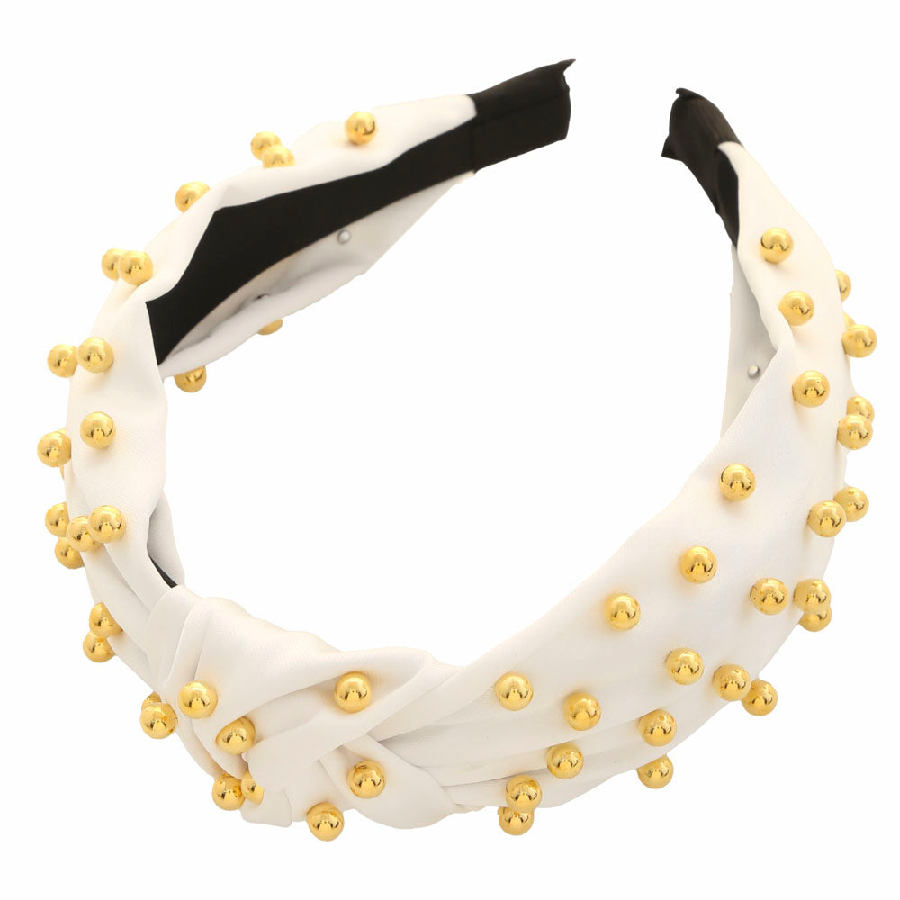 Gilded Knot Studded Headband