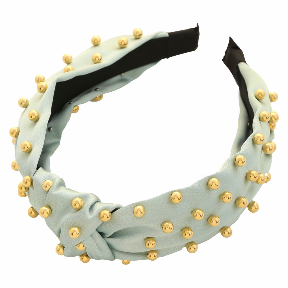 Gilded Knot Studded Headband